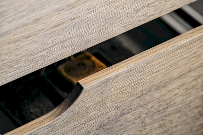 MEDIENA umyvadlová skříňka 56x51x48,5cm, bílá mat/dub graphite MD061