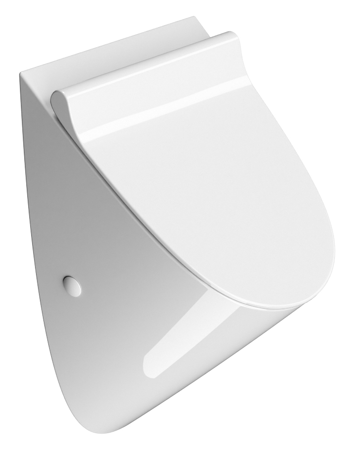 COMMUNITY urinál se zakrytým přívodem vody s otvory pro víko 31x54,5cm, bílá ExtraGlaze 769611