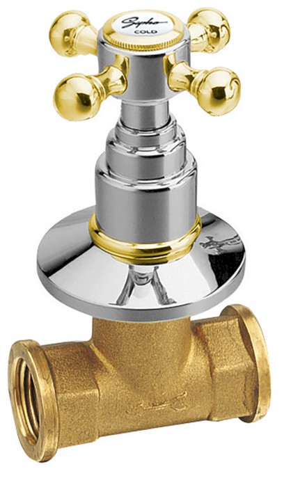 ANTEA podomítkový ventil, teplá, chrom/zlato 3052H