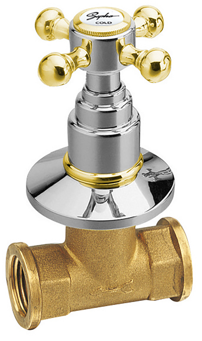 ANTEA podomítkový ventil, teplá, chrom/zlato 3052H