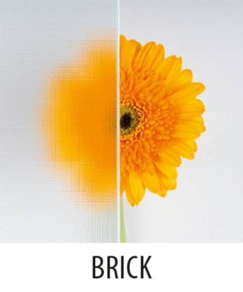 ARLEN čtvrtkruhová sprchová zástěna 900x900 mm, sklo BRICK BTR900