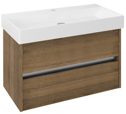 NIRONA umyvadlová skříňka 82x51,5x43 cm, dub Sherwood NR085-1515