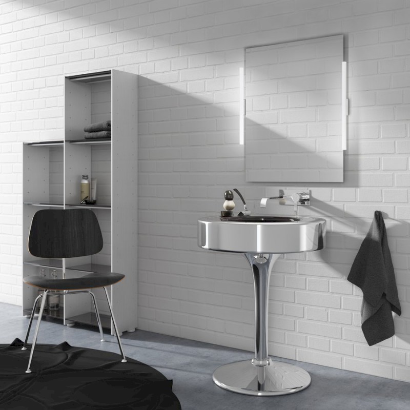 IRENE 2 LED svítidlo, 9 W, 500x35x77 mm, IP44, chrom E27556CI