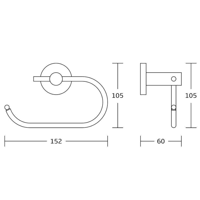 SAMBA držák toaletního papíru, chrom SB117