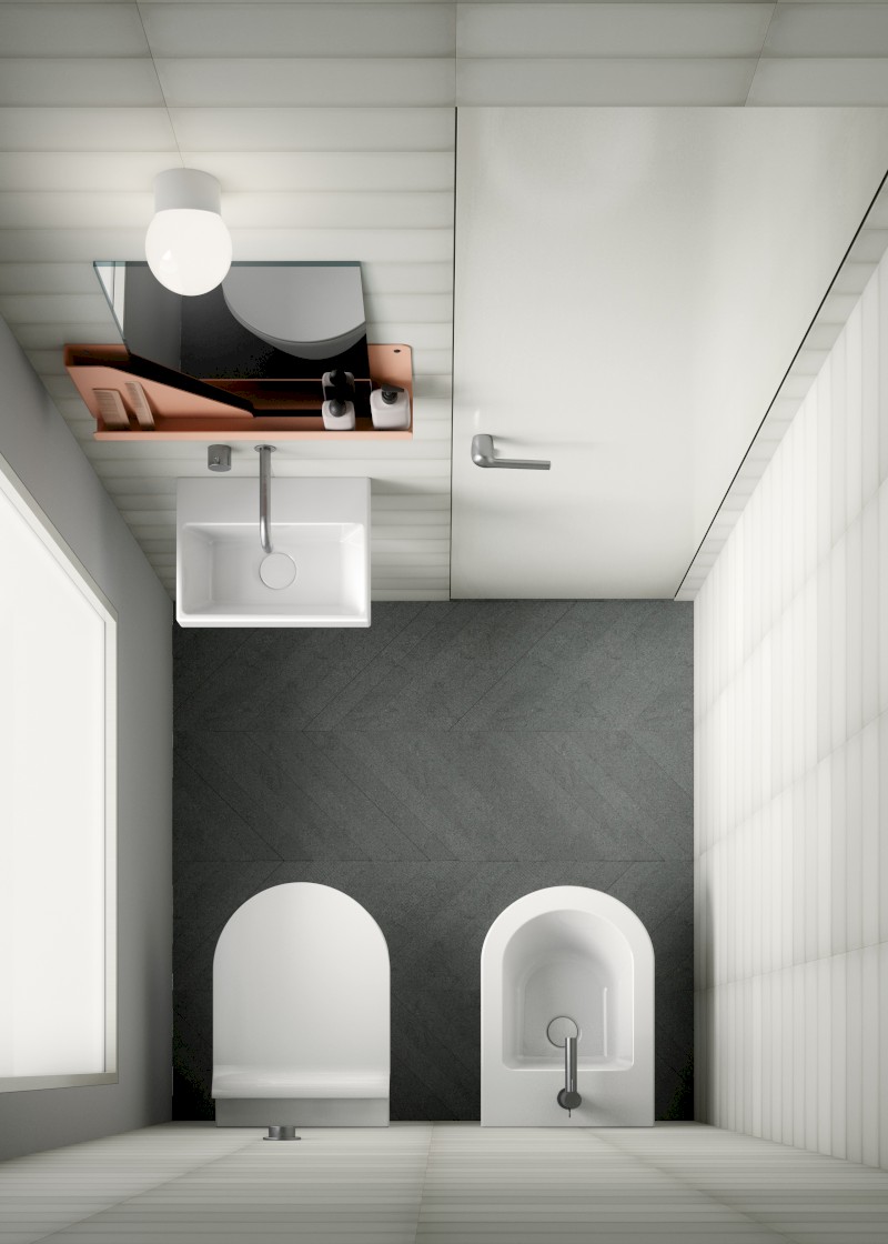 NORM keramické umývátko, 35x26cm, BEZ OTVORU, bílá ExtraGlaze 8650011