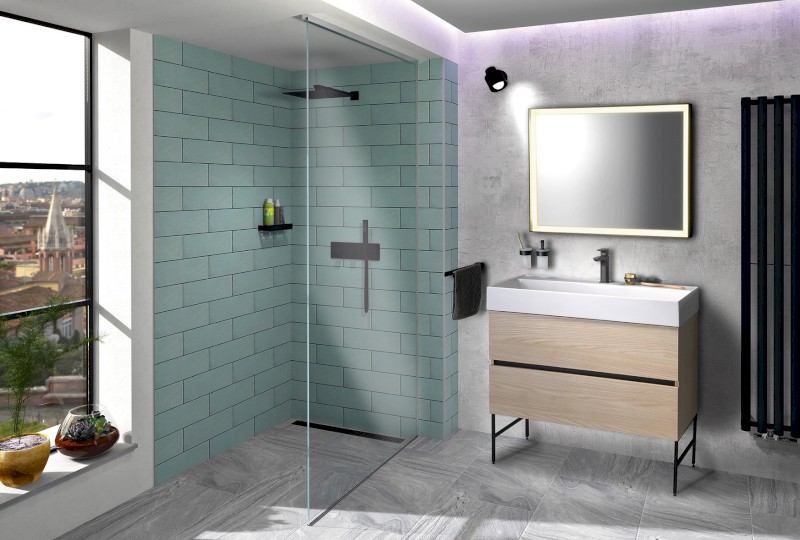 ODETTA umyvadlová skříňka 67x50x43,5cm, bílá lesk DT070-3030