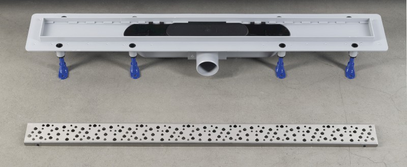 MARMI podlahový žlab s nerezovým roštem, L-810, DN50 1702-80