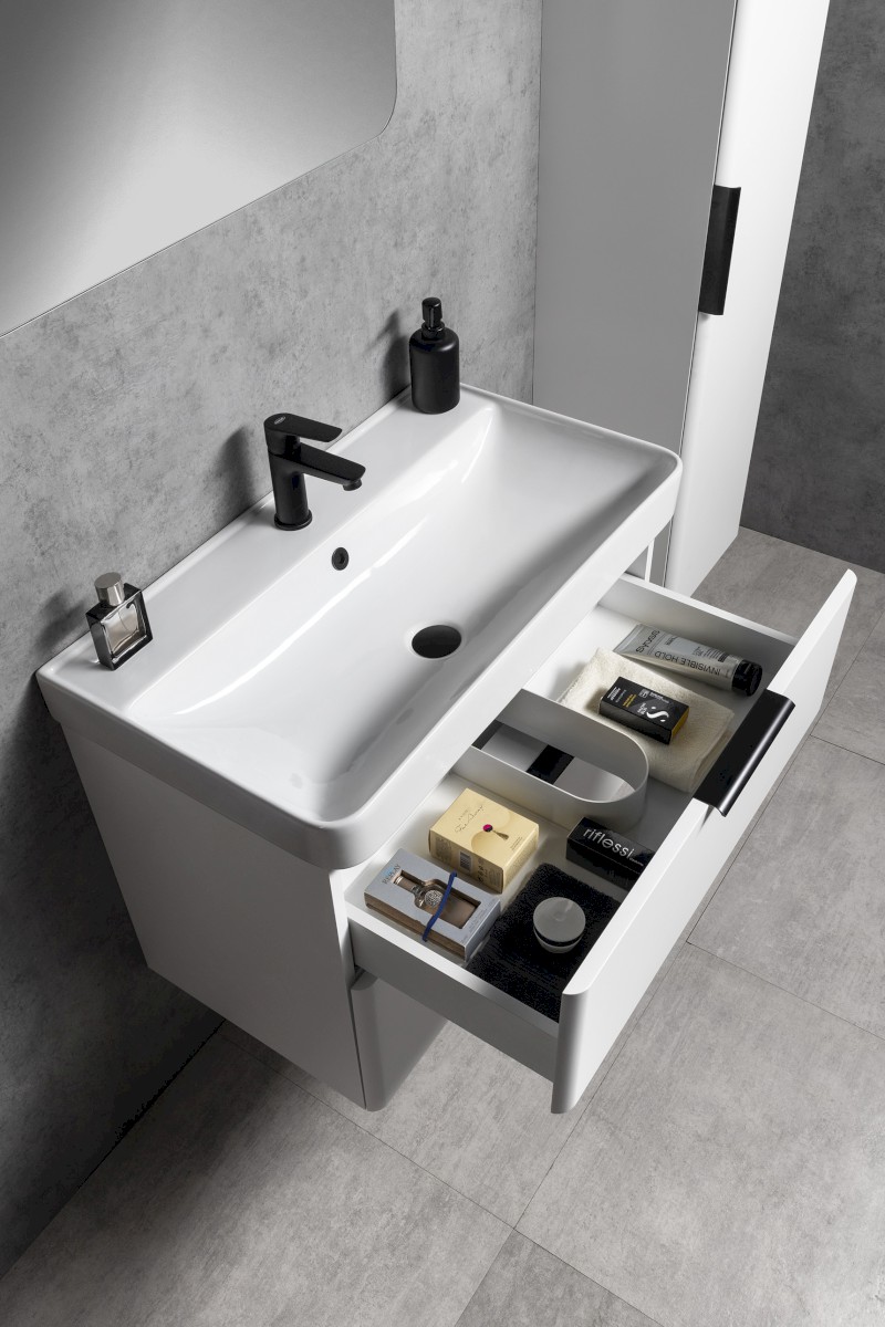 DENEB umyvadlová skříňka 77,3x55x42,4cm, bílá mat DN280