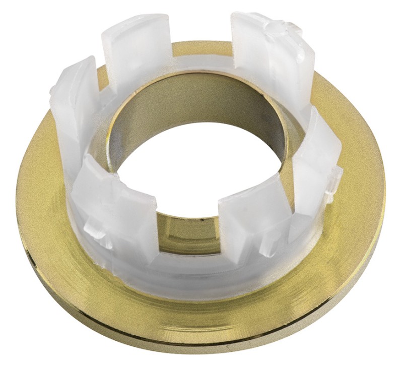 Kovová krytka přepadu umyvadla, 30mm, zlato mat AR919