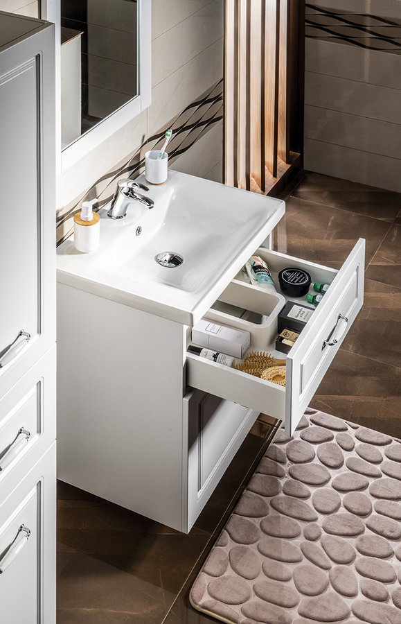 FAVOLO umyvadlová skříňka 61,5x72,5x44cm, bílá mat FV265