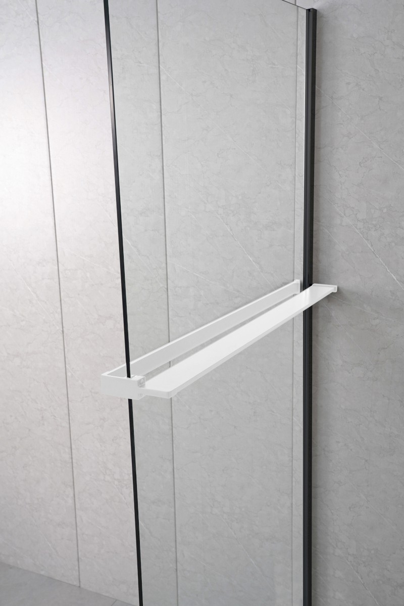 Police zkracovatelná na Walk-in zástěnu 60-140cm, bílá mat EG1434