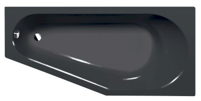 TIGRA R asymetrická vana 170x80x46cm, šedá 90611.30