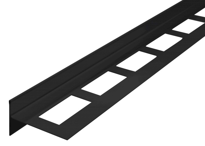 Spádová lišta, levá, výška 10mm, délka 1000mm, černá mat SPD10B-L