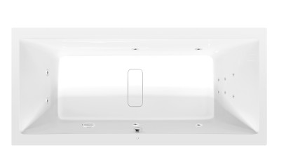 MARLENE hydromasážní vana, 190x90x48cm, Attraction Hydro, chrom 71607.3010