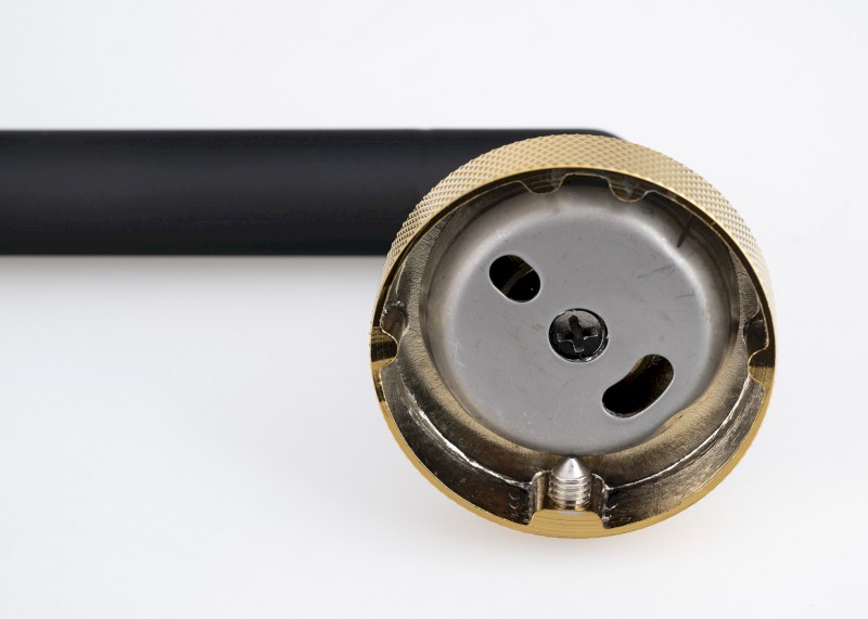 LARISSA držák ručníků 600mm, černá/zlato mat WS010BG