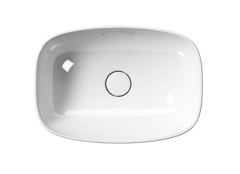 NUBES keramické umyvadlo na desku 50x35cm, bílá ExtraGlaze 978411