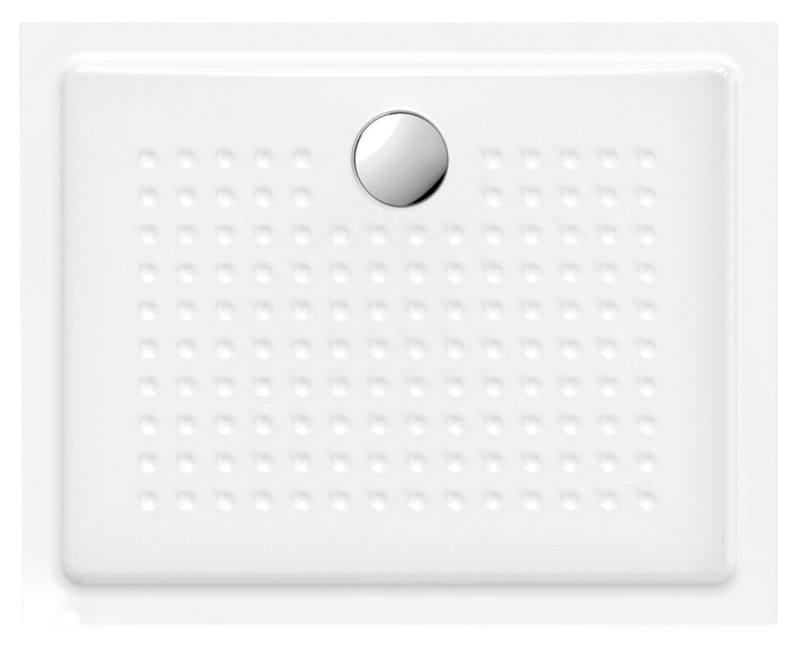 Keramická sprchová vanička, obdélník 100x80x4,5cm, bílá ExtraGlaze 438511