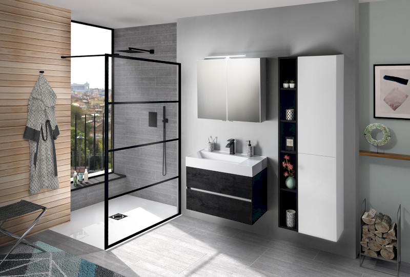 ODETTA umyvadlová skříňka 82x50x43,5cm, borovice rustik DT085-1616