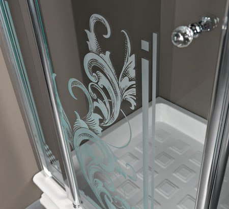 RETRO keramická sprchová vanička, čtvrtkruh 90x90x20cm, R550, bílá 133901