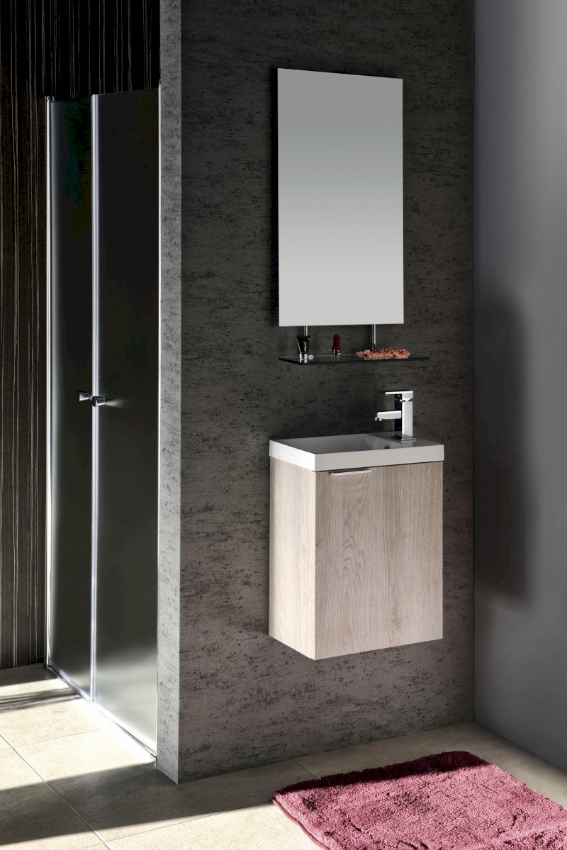 LATUS X umyvadlová skříňka 39,4x50x22cm, dub Mocca LT110-1212