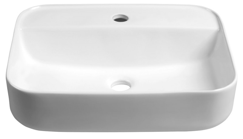 GARDA keramické umyvadlo na desku, 50x40 cm, bílá AR452