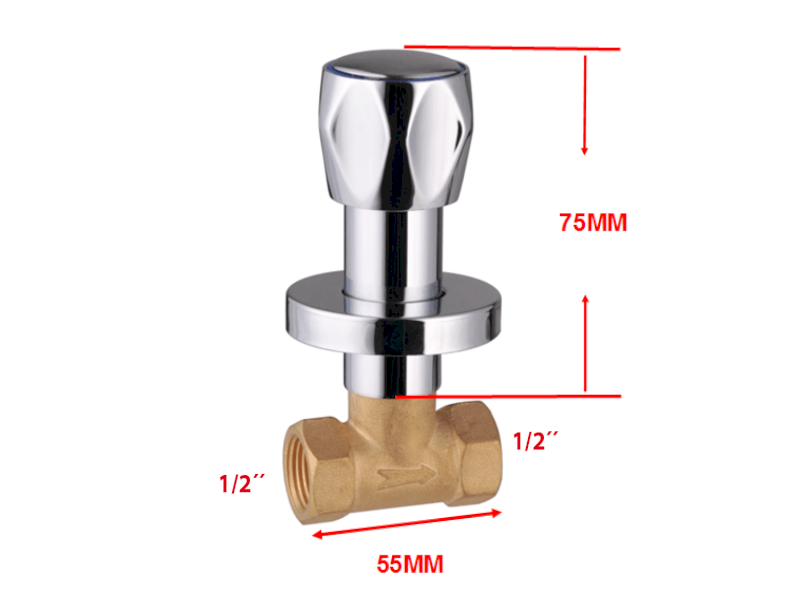 Podomítkový uzavírací ventil 1/2