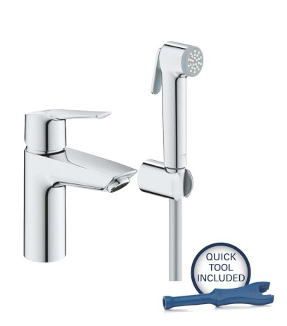 QuickFix Start Umyvadlová baterie s bidetovou sprškou, chrom GROHE 23123003