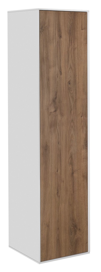 ZANYA  vysoká skříňka 35x140x30cm, bílá mat/dub emporio ZA140