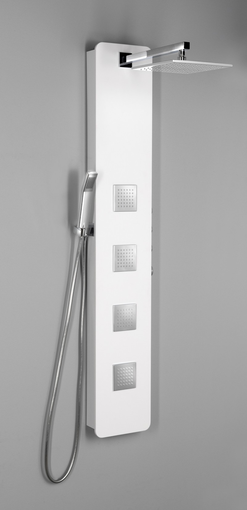 SPIRIT SQUARE termostatický sprchový panel 250x1550mm, bílá 81151