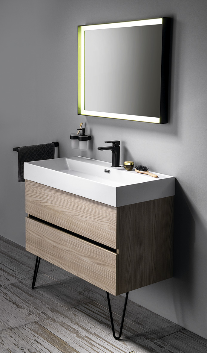 ODETTA podpěrné nohy, výška 265mm, lakovaná ocel, černá mat, 2ks 30314