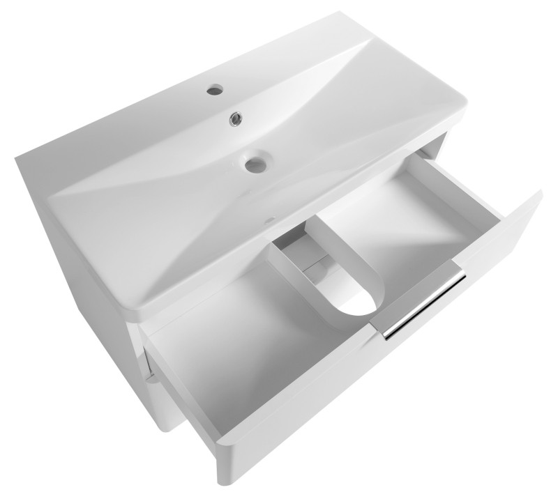 DENEB umyvadlová skříňka 80,5x55x39,4cm, bílá mat DN284