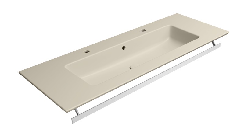 PURA keramické dvojumyvadlo Slim 122x46cm, creta mat 8887208