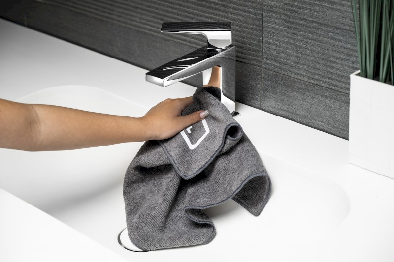 SAPHO mikrohadřík 40x40cm, šedá MIK01