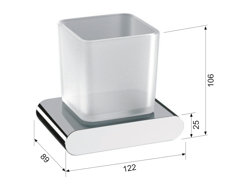 FLORI sklenka, mléčné sklo, bílá mat RF004/14