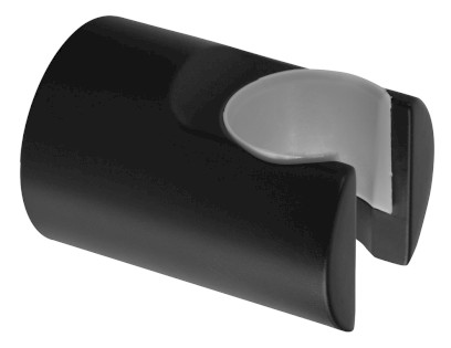 Držák sprchy kulatý, pevný, černá mat SD715