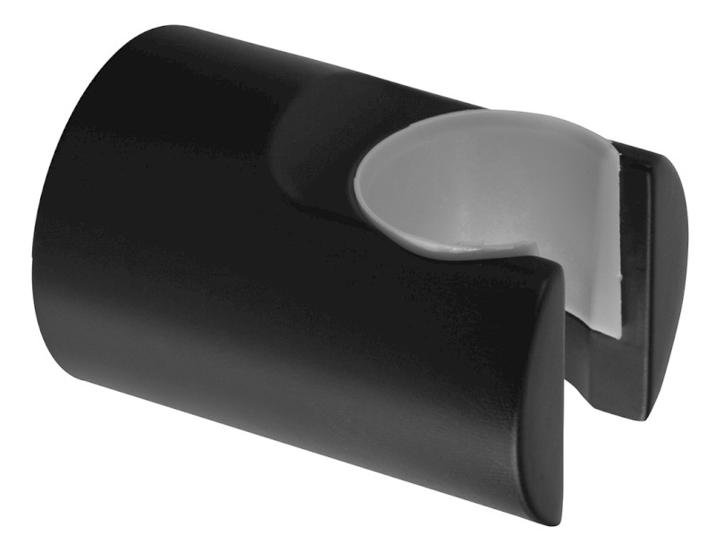 Držák sprchy kulatý, pevný, černá mat SD715