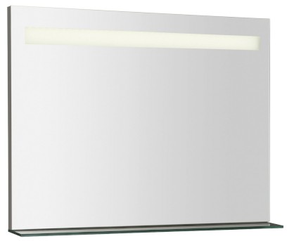 BRETO zrcadlo s LED osvětlením a policí 80x60,8cm BT080