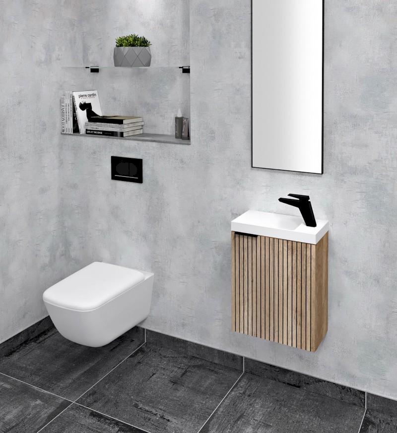 LATUS X STRIP umyvadlová skříňka 39,4x50x22cm, dub alabama LT110-2322