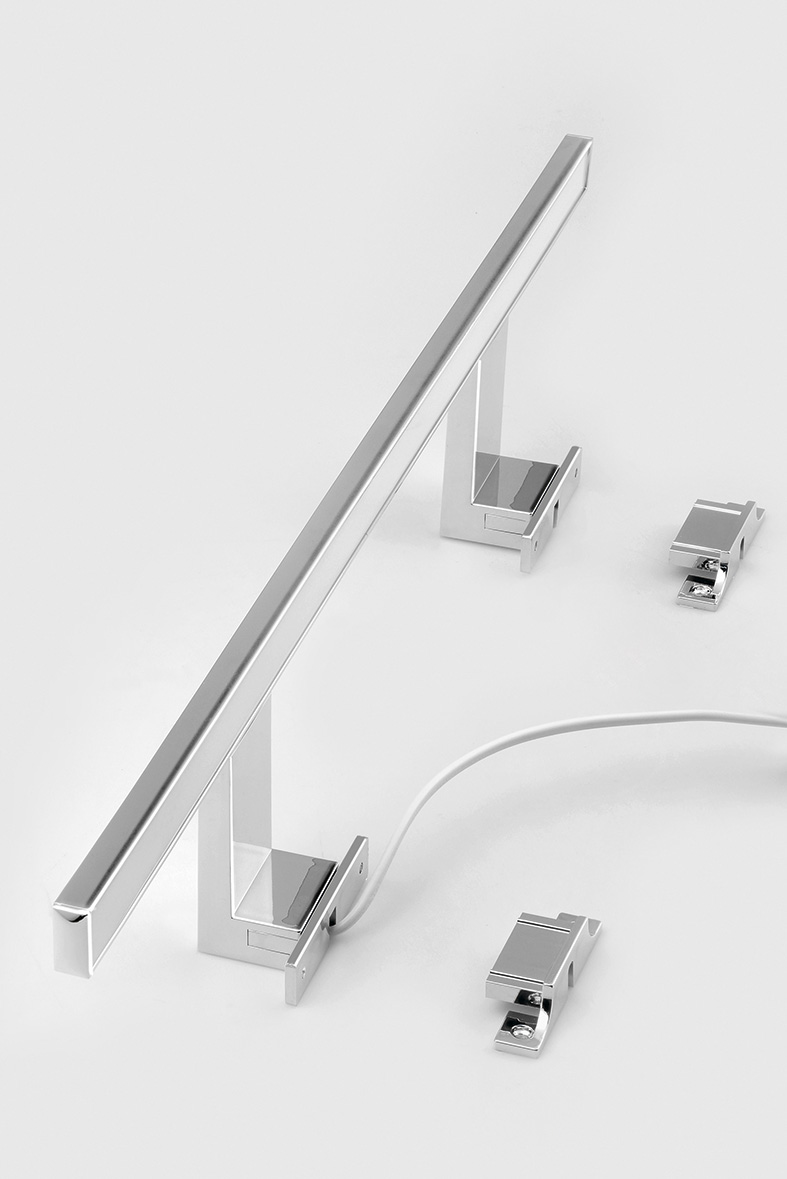 SERAPA LED svítidlo, 9W, 230V, 600x40x100mm, IP44, hliník, chrom SA148