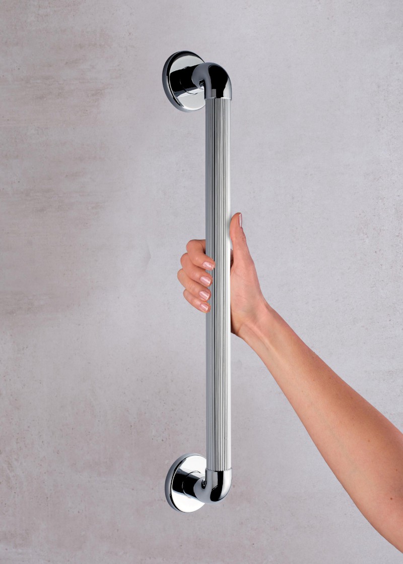 Pevnostní madlo plastové, 600mm, chrom A1016037