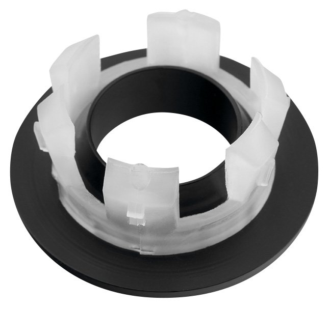 Kovová krytka přepadu umyvadla, 30mm, černá mat AR911