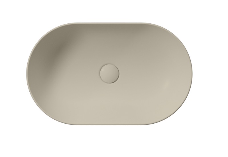 PURA keramické umyvadlo na desku 60x37cm, creta mat 883408