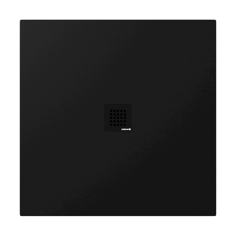 TRENECA vanička z litého mramoru s možností úpravy rozměru, 90x90cm, černá mat 84300.21