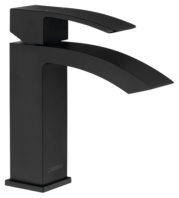 GINKO 25 stojánková umyvadlová baterie, černá mat 1101-06B