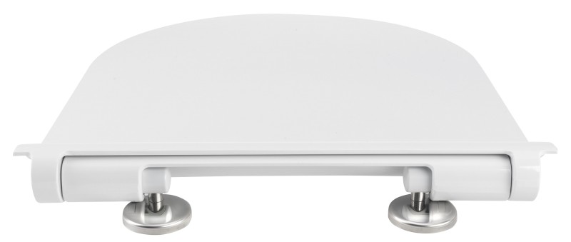 WC sedátko, SLIM, Soft Close, Quick Release, bílá/chrom MS86CSN11