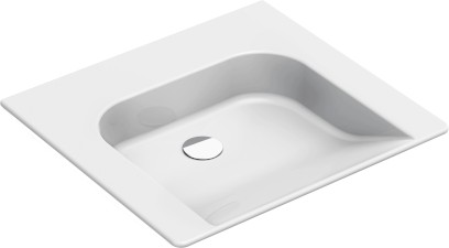 COMMUNITY keramické umyvadlo 60x55cm, bez přepadu a otvoru, bílá ExtraGlaze 7634011