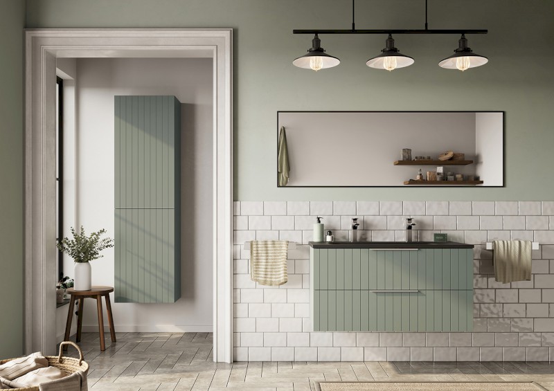 CIRASA STRIP umyvadlová skříňka 48x54x39cm, verde CR492-4444S