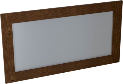 BRAND zrcadlo v dřevěném rámu 130x70cm, mořený smrk BA061S