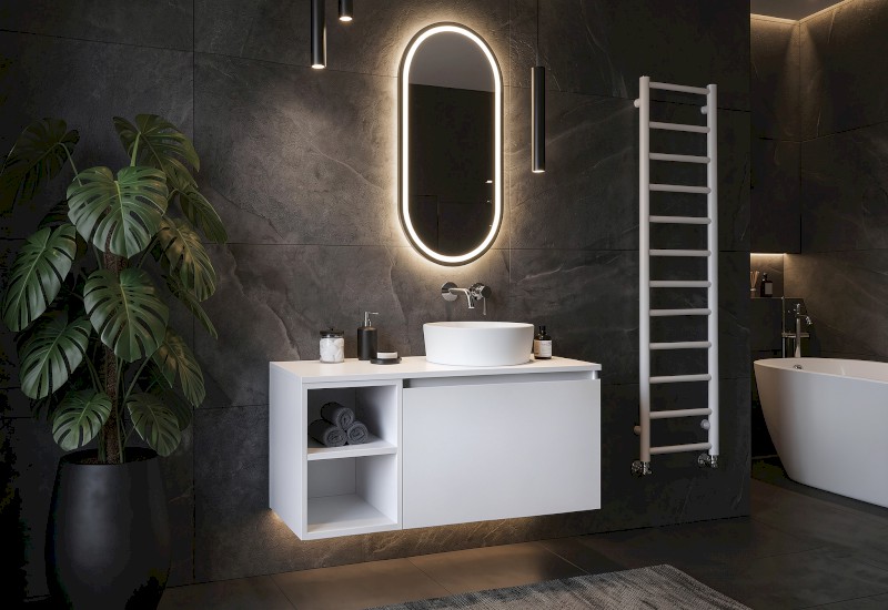 LOREA deska Rockstone 171x1,2x52,5cm, black attica LE170-0598