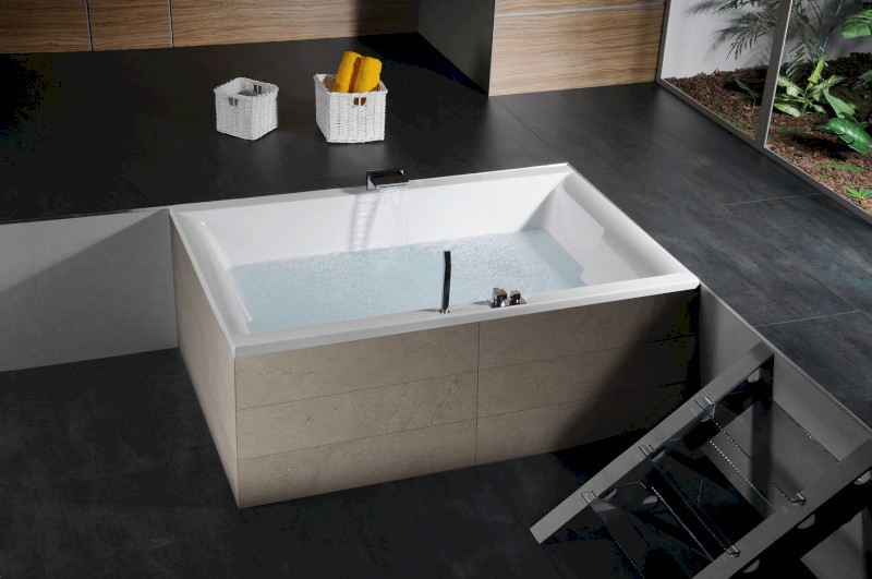 DUPLA obdélníková vana s konstrukcí 180x120x54cm, bílá 13711